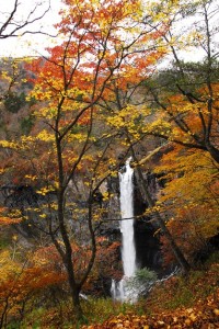 華厳の滝　紅葉
